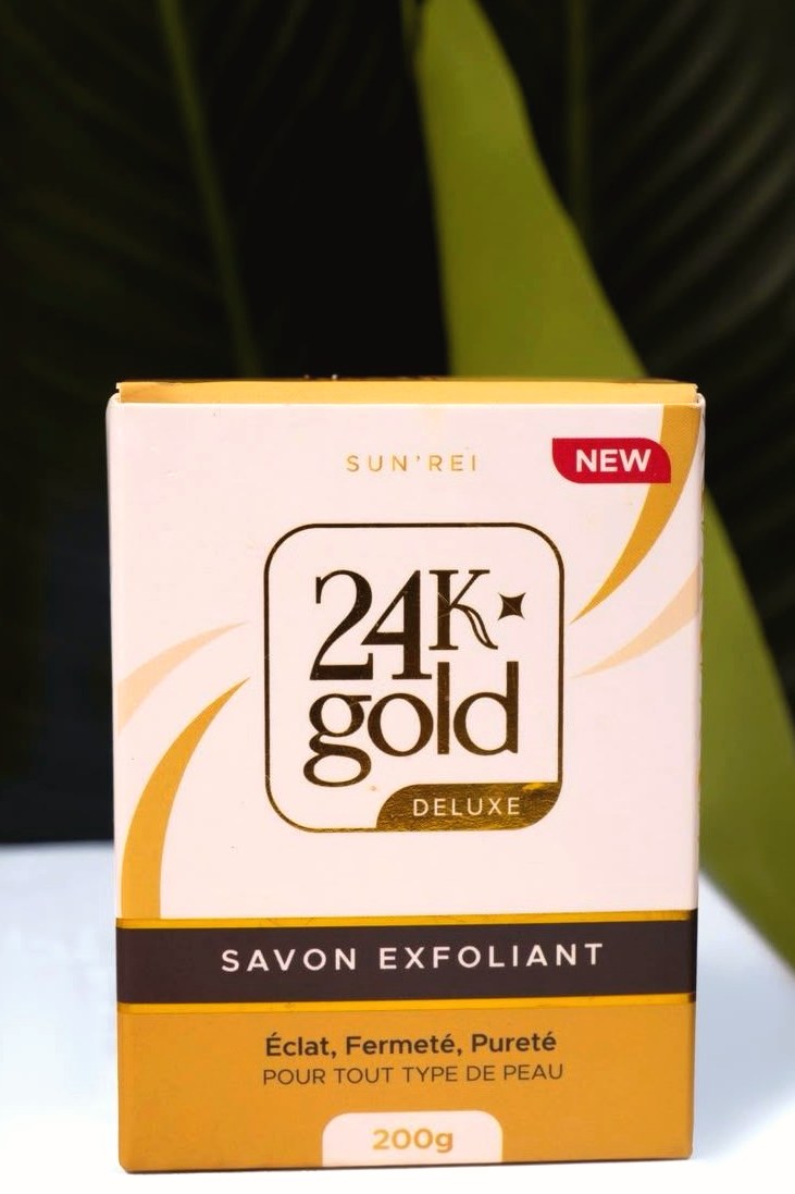 Savon Exfoliant SUNREI 24K Gold Deluxe, 200 g